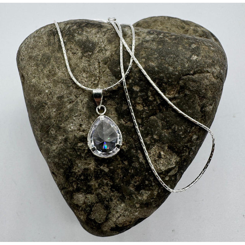 collar punto de luz plata 925 brillo delicado