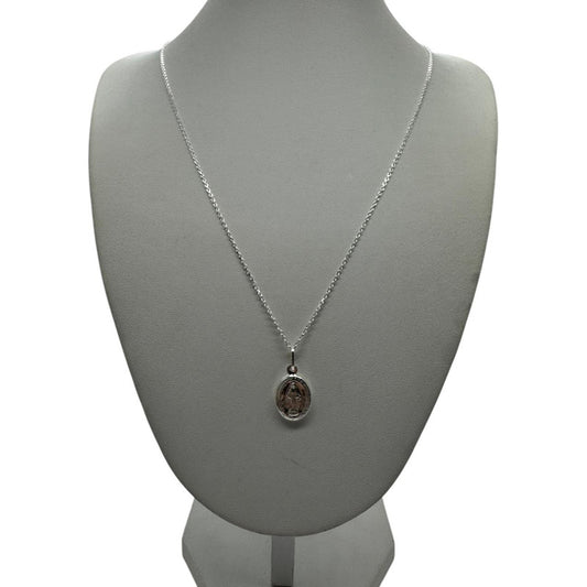 colgante virgen del rayo joyeria plata italiana 925