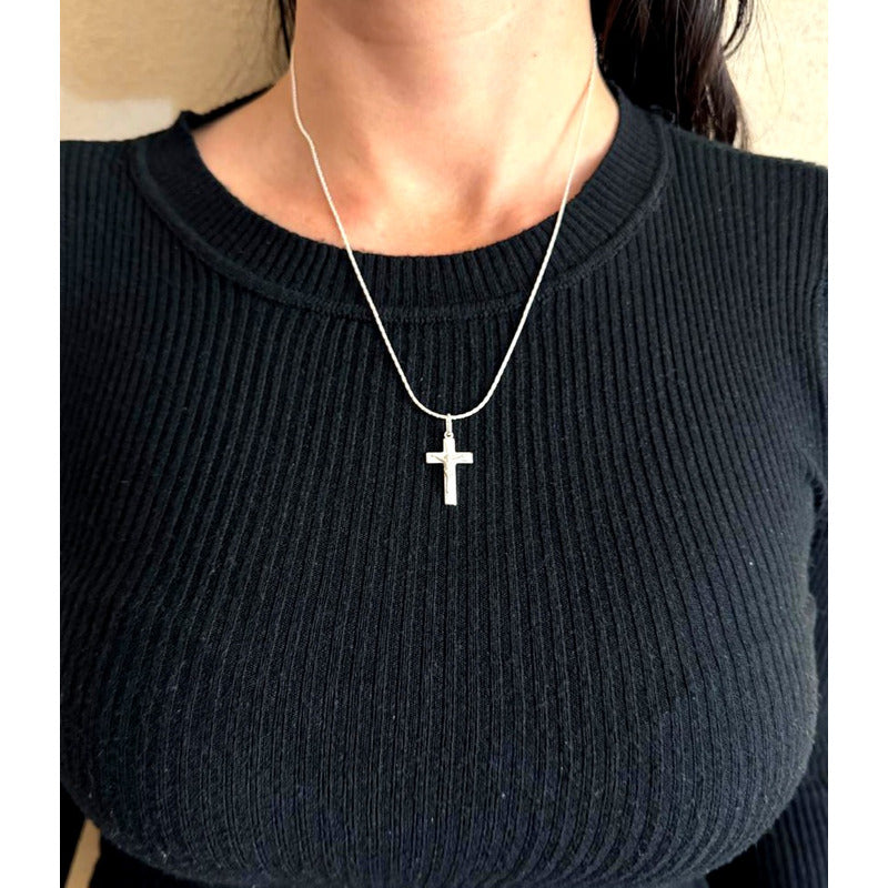 collar con cruz plata 925 joya religiosa