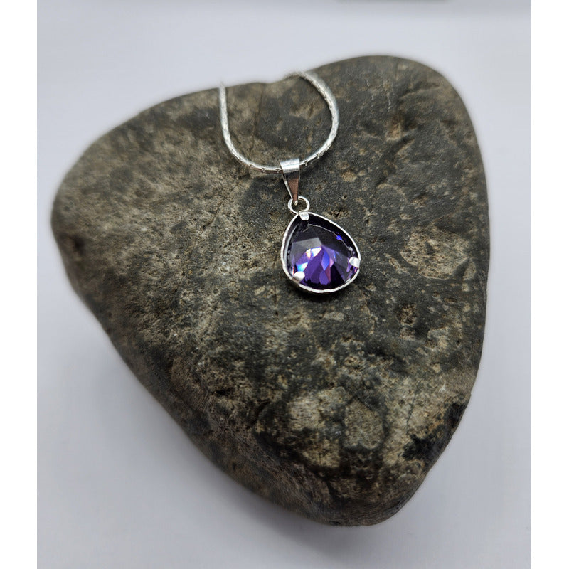 collar punto de luz plata italiana 925 joyeria elegante