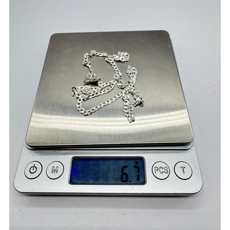 peso de cadena grumet plata italiana 925
