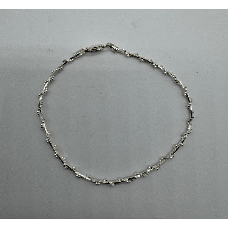 Pulsera Mujer Modelo Coral - Plata Italiana 925