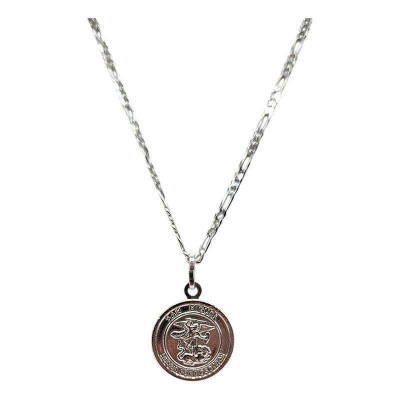COLGANTE SAN MIGUEL CON CADENA MUJER 50 CM