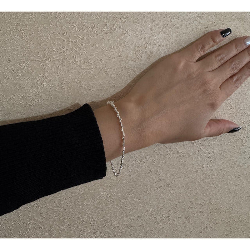 Pulsera Mujer Modelo Coral - Plata Italiana 925