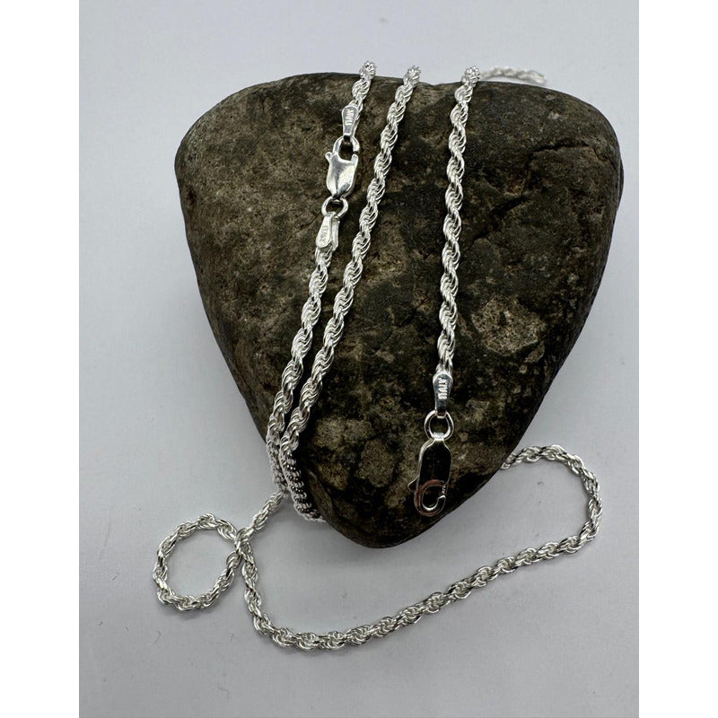 CONJUNTO HOMBRE CADENA TURBILLÓN 60CM X 2,3MM + PULSERA 19,5 CM