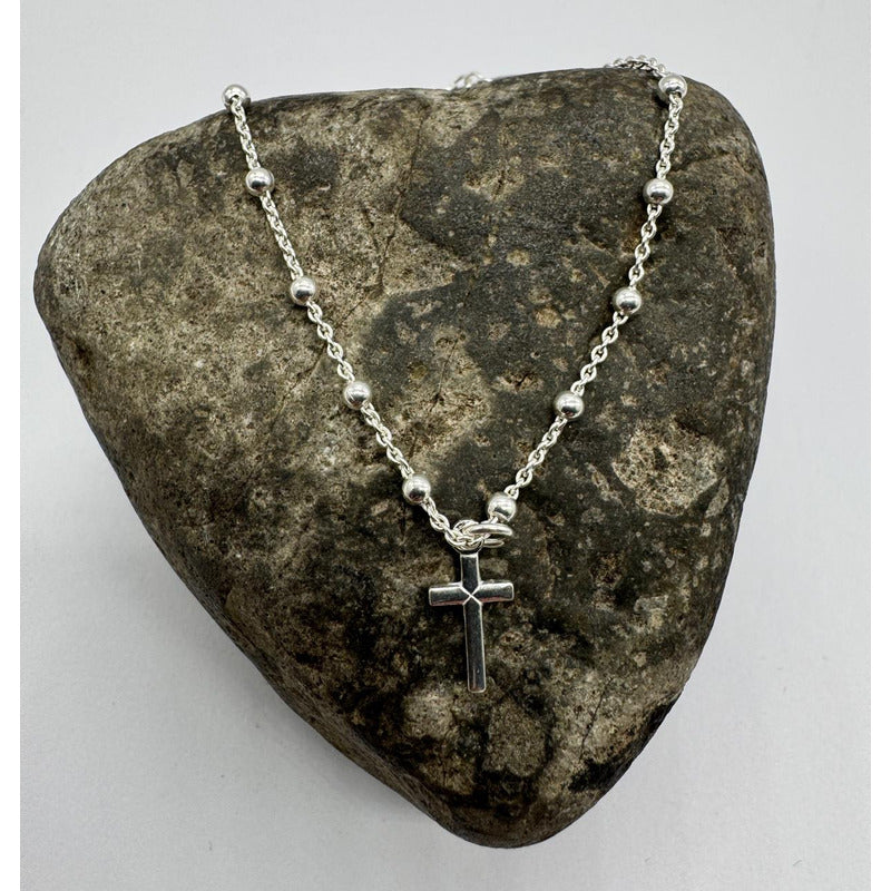 Pulsera Mujer Cruz Movible Plata 925 - Regulador