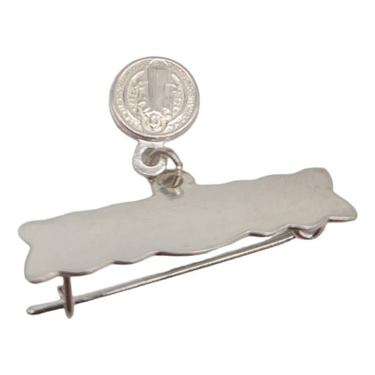 Prendedor Alfiler Plata Italiana 925 San Benito Bebé