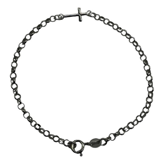 PULSERA CRUZ FIJA 19CM MUJER