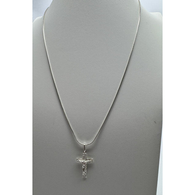 Cadena Con Colgante Cruz Mujer 50 Cm