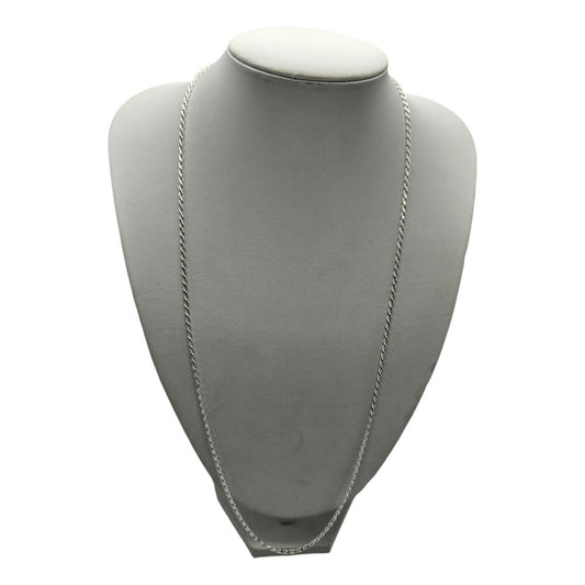 Cadena Turbillon Hombre Plata Italiana 925 - Larga 70 Cm