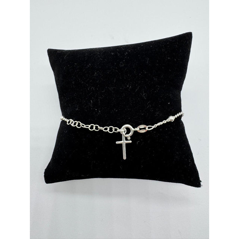 PULSERA MUJER CRUZ CON REGULADOR 16,5CM-20CM