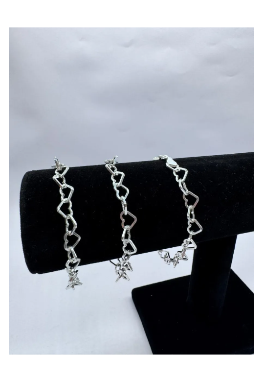 LOTE DE PULSERAS PLATA LEY 925 JOYAS AL MAYOR MUJER