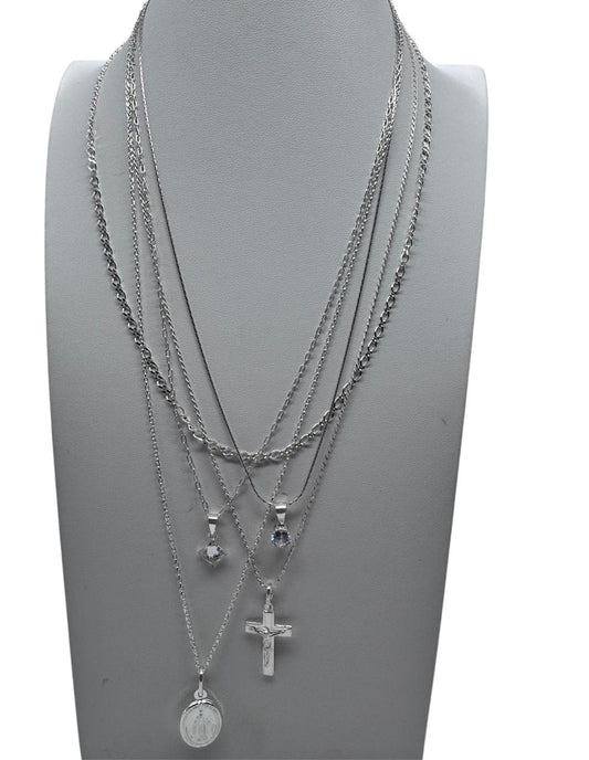 Lote al mayor de cadenas mujer plata ley 925