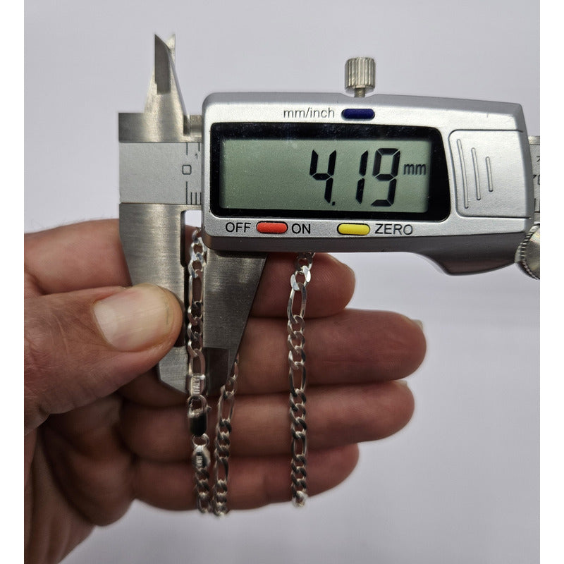 Medidas de cadena cartier plata ley hombre 925.