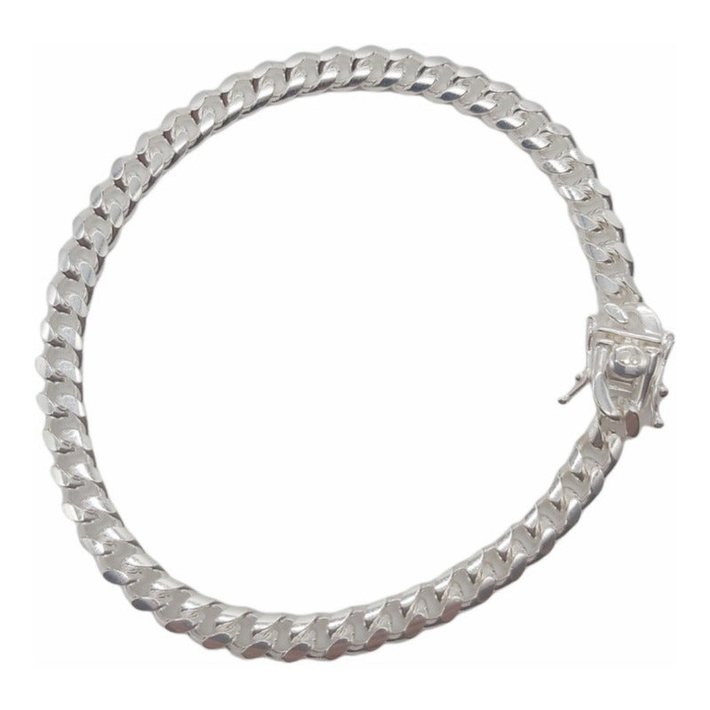 PULSERA DE PLATA CON BROCHE CAJON