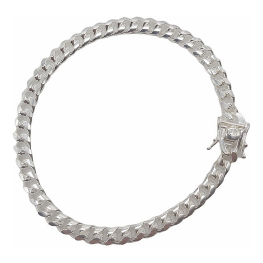 PULSERA DE PLATA CON BROCHE CAJON