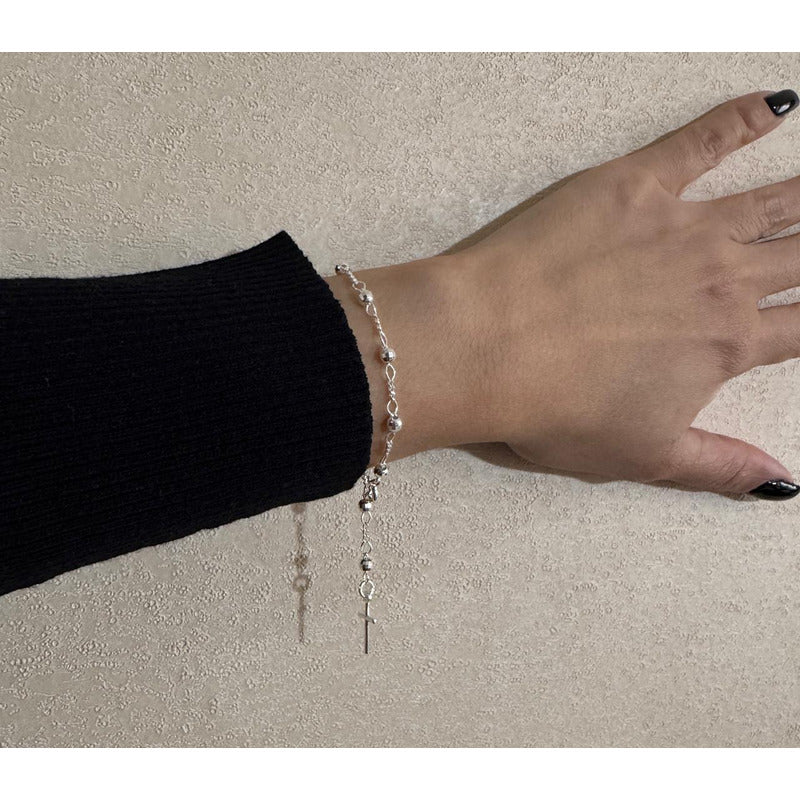 PULSERA ROSARIO 19 CM