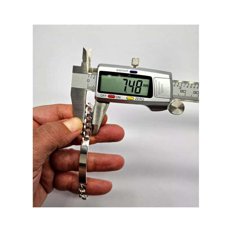 Piocha grumet plata italiana 925, joya moderna y sofisticada para caballero.