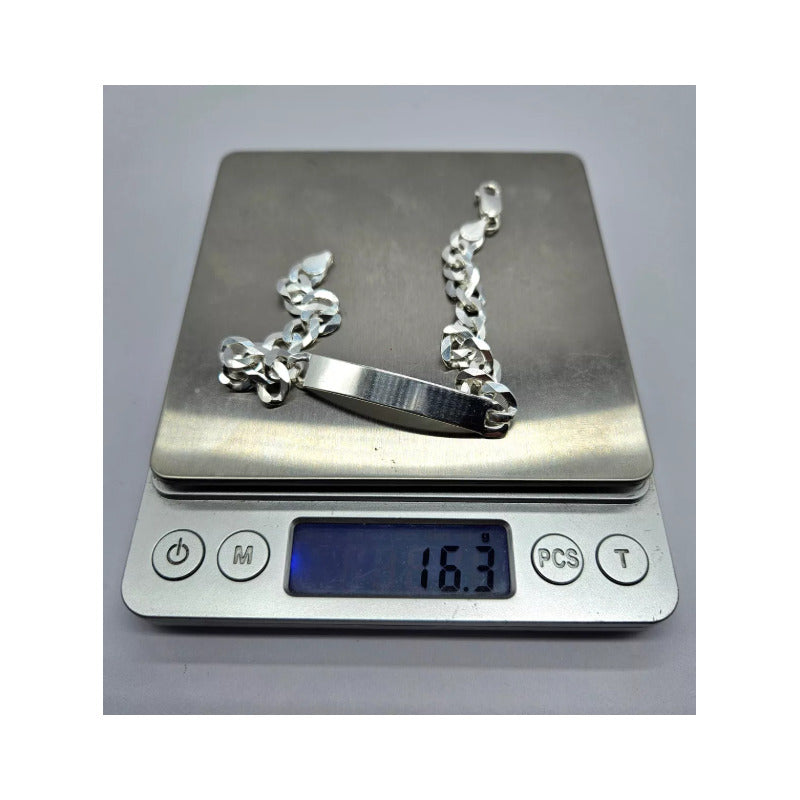 Piocha exclusiva para hombre en plata ley 925, estilo grumet.