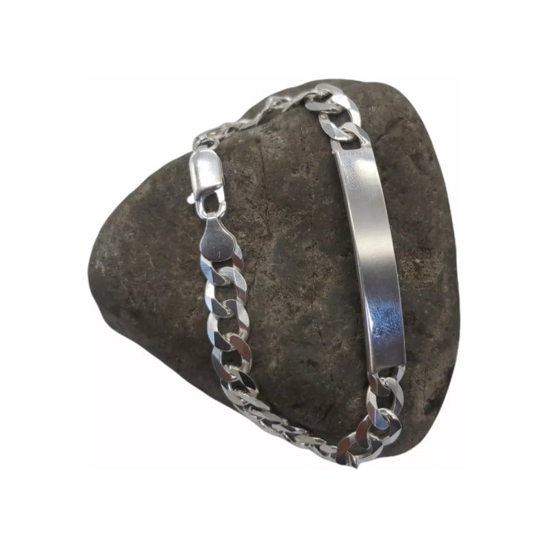 Piocha grumet para hombre elaborada en plata italiana 925, diseño elegante y moderno.