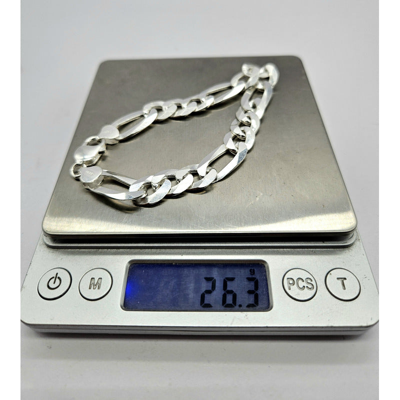 Pulsera de plata italiana 925 tipo Cartier, diseño sofisticado de Joyas Exclusivas Italianas.. Pesada.