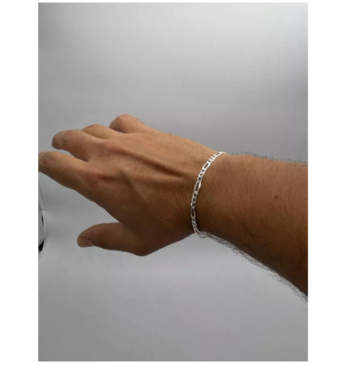 Pulsera Cartier masculina plata italiana 925, diseño italiano clásico y duradero.