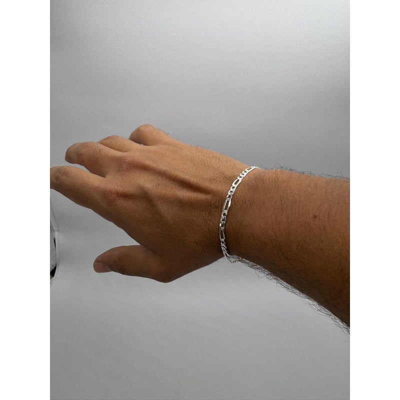 Pulsera Cartier masculina de plata italiana 925, ideal para hombres con estilo en Chile.