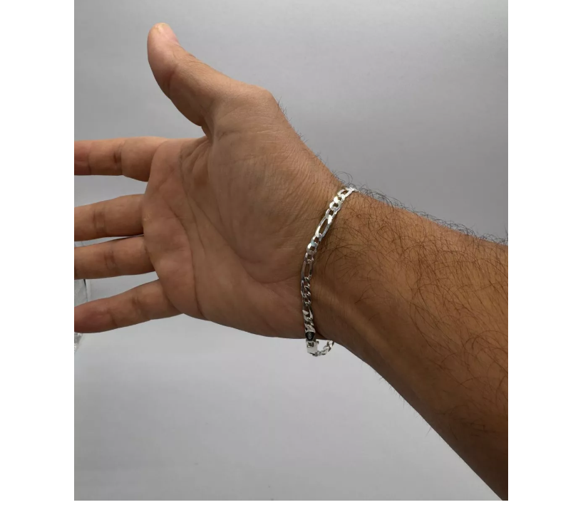 Pulsera Cartier plata ley 925, ideal para regalo o uso diario en hombres con estilo.