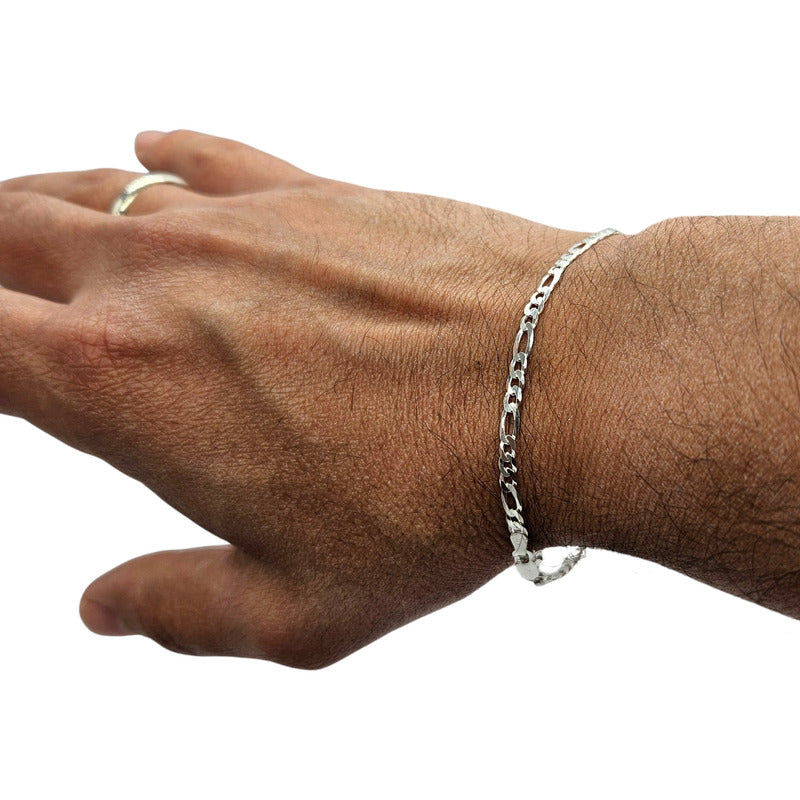 Pulsera Cartier plata italiana 925 para hombre, joya exclusiva de alta calidad.