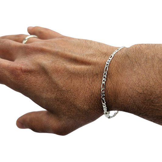 Pulsera Cartier plata italiana 925 para hombre, joya exclusiva de alta calidad.
