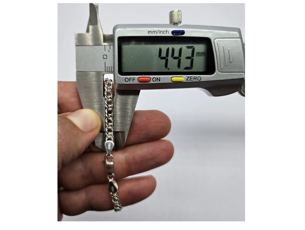 ulsera doble grumet  hombre plata ley 925 premium