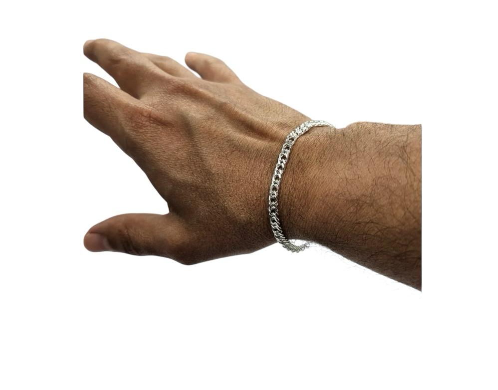 pulsera doble grumet hombre plata italiana 925 envíos rápidos a todo chile