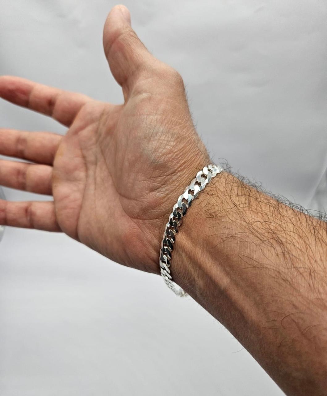 Pulsera grumet de plata auténtica 925 para hombre en Chile