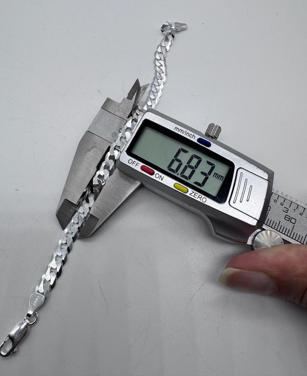 Cierre de pulsera grumet masculina plata auténtica 925