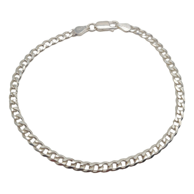 Pulsera grumet plata italiana 925, joya con estilo italiano exclusivo.