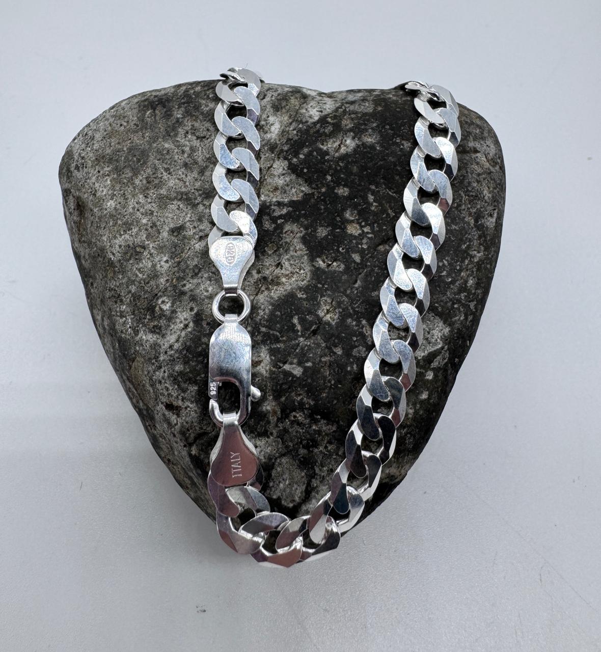 Pulsera grumet atemporal hombre plata ley 925 elegante