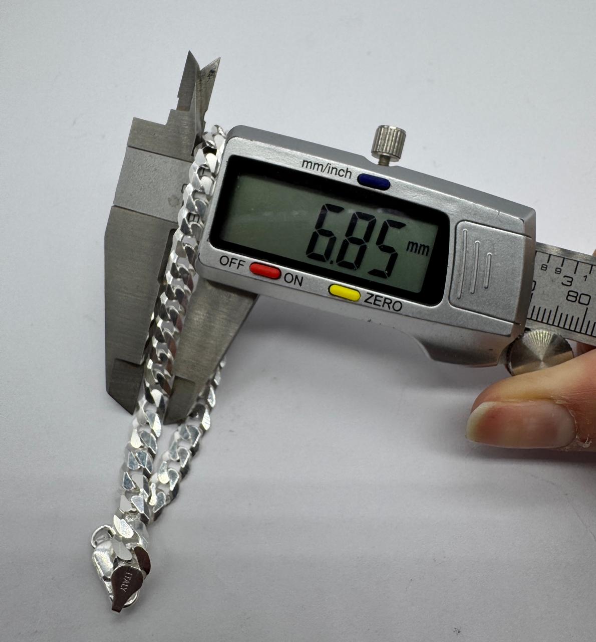 Pulsera moderna grumet en plata italiana 925, diseño premium italiano.