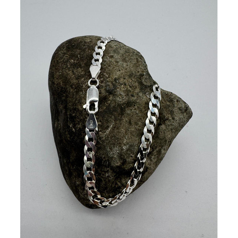 Pulsera grumet plata italiana 925, ideal para hombres con estilo y personalidad.