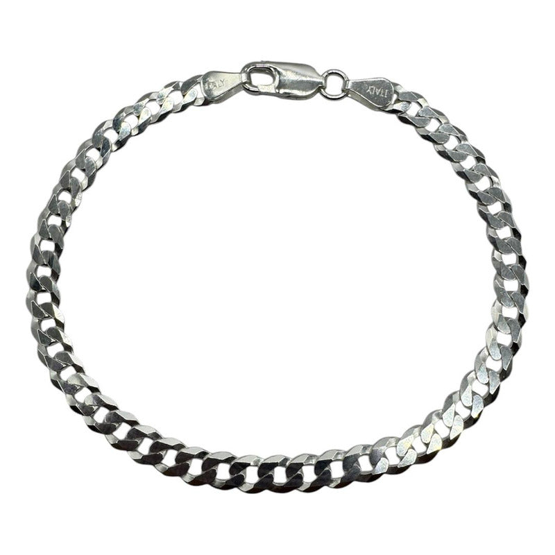 Pulsera exclusiva grumet de plata ley 925, joya moderna y resistente.