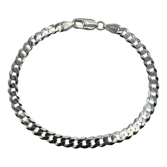 Pulsera exclusiva grumet de plata ley 925, joya moderna y resistente.