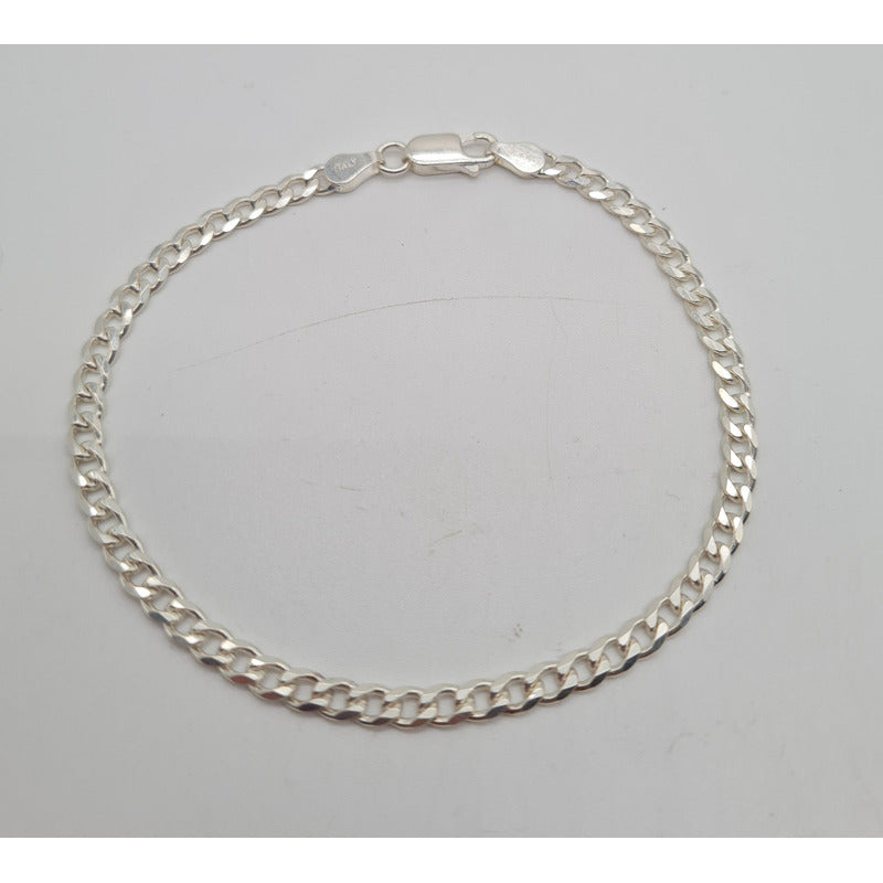 Pulsera grumet de plata ley 925 para caballero, diseño robusto y sofisticado.