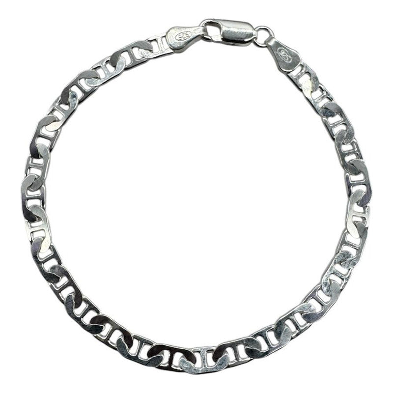 Pulsera de plata ley 925 modelo Gucci, diseño exclusivo de Joyas Exclusivas Italianas.