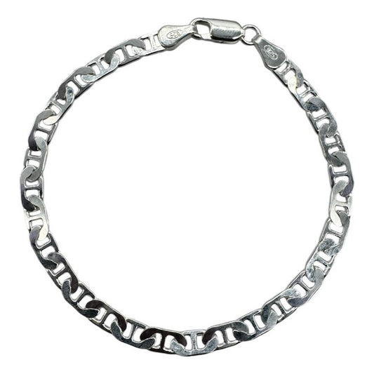 Pulsera de plata ley 925 modelo Gucci, diseño exclusivo de Joyas Exclusivas Italianas.