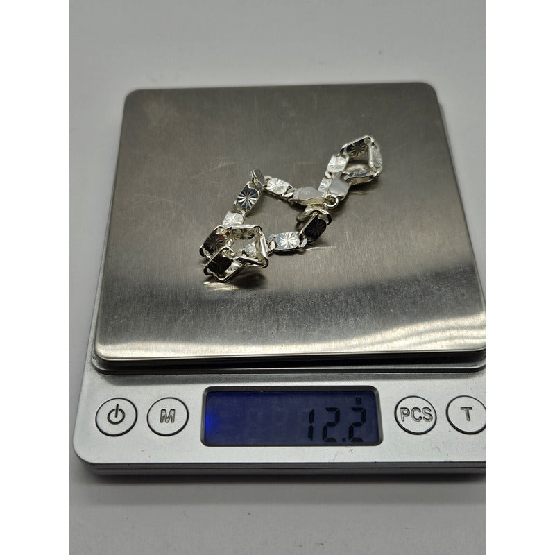 Pulsera Gucci de plata italiana 925, diseño italiano exclusivo para hombre.