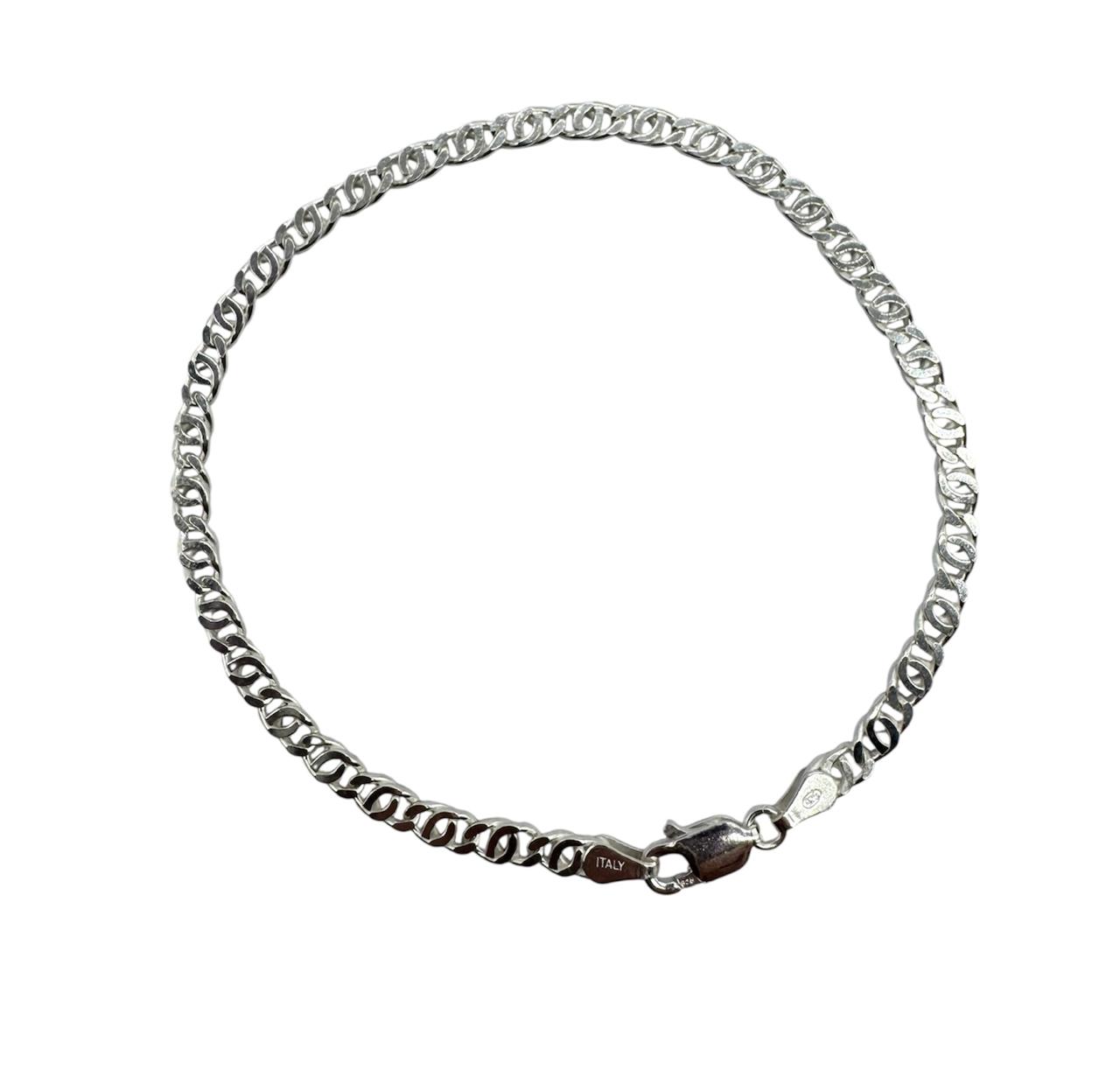 Pulsera ojo de tigre plata ley 925, diseño exclusivo para caballero.