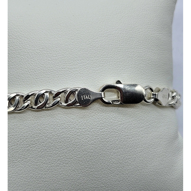 Pulsera masculina ojo de tigre y plata italiana 925, diseño sofisticado y moderno.