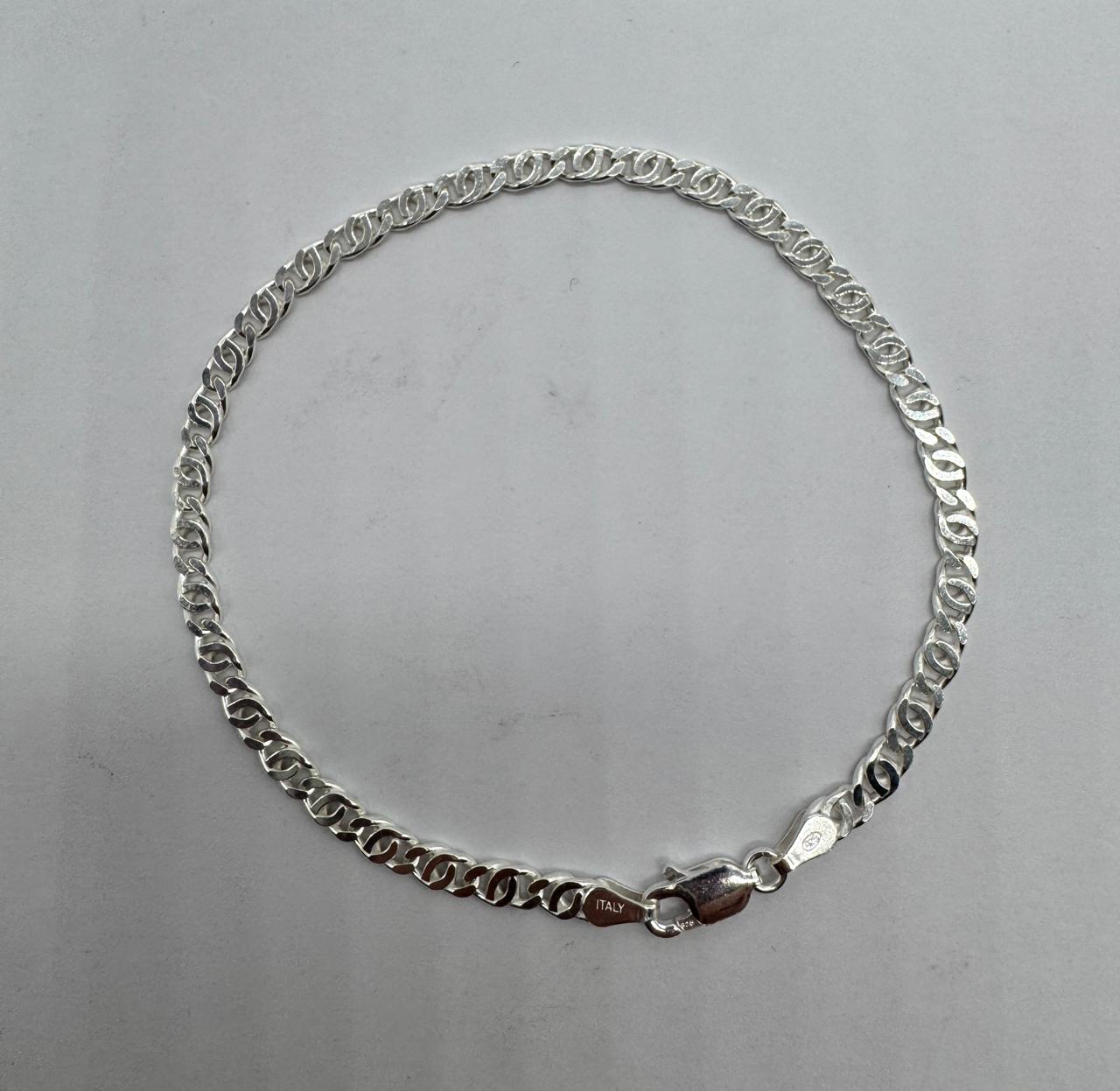 Pulsera ojo de tigre y plata italiana 925, joya moderna y elegante para hombre.