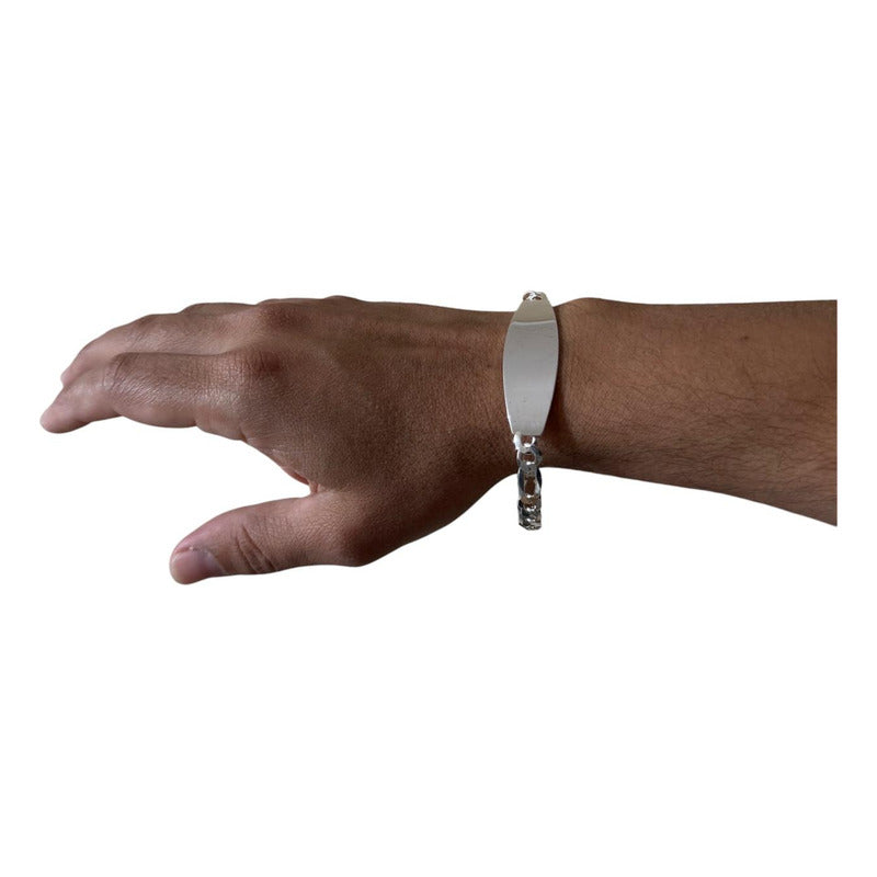 Pulsera piocha Cartier en plata italiana 925, ideal para hombres con estilo elegante.