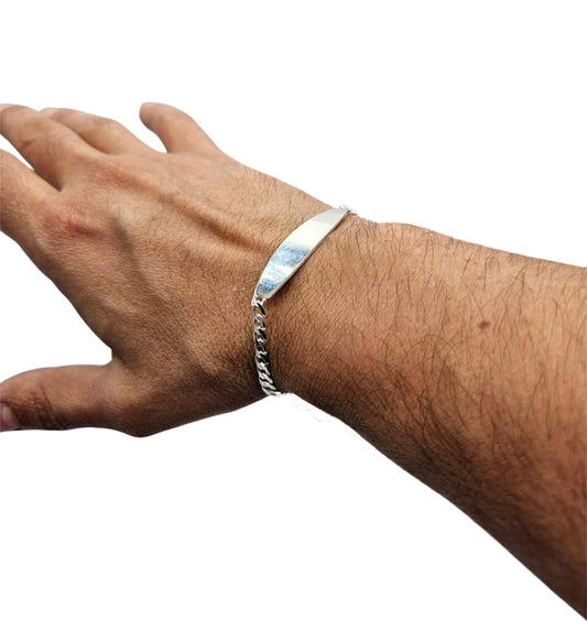 pulsera piocha grumet hombre plata italiana 925 joyas exclusivas envíos rápidos a todo chile