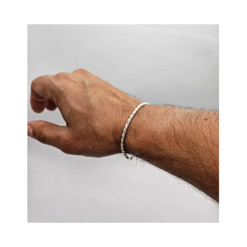 Pulsera Turbillón Delicada y Firme Plata 925